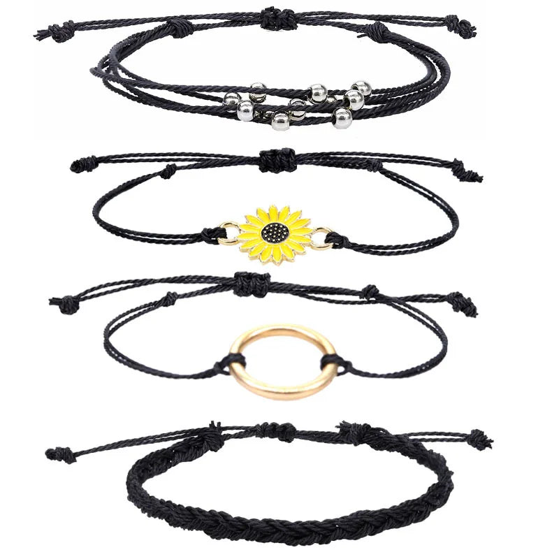Bohemian Cotton Rope Bracelet for Men Kids Lucky