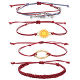 Bohemian Cotton Rope Bracelet for Men Kids Lucky