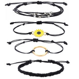 Bohemian Cotton Rope Bracelet for Men Kids Lucky