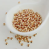 50pcs 4mm Saucer Spacer Beads Jewelry Making Accessories Vacuum Plating