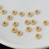 Brass Separator Spacer Beads 6MM 30pcs for Jewelry Making