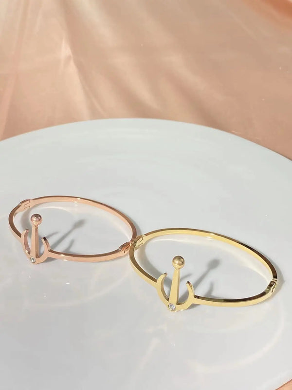 Smooth Snap Titanium Steel Bracelet Women