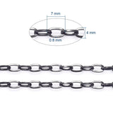 304 Stainless Steel Chain Necklace DIY Jewelry Accessory 2m