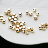 Mini Spacer Brass Beads for Jewelry Making DIY 1.5-4mm 30pcs