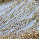 Tail chain end tassel Chains 2-3mm 1meter