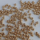 10pcs Vacuum Plating Ball Beads Wire Buckle Necklace Clasps 3.5mm