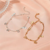 Bohemian Anklet Beach Foot Jewelry Leg Chain Flower Dragonfly anklets