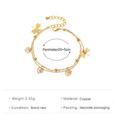 Bohemian Anklet Beach Foot Jewelry Leg Chain Flower Dragonfly anklets