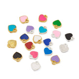 Enamel Valentine Heart Charms DIY Jewelry Making