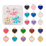 Enamel Valentine Heart Charms DIY Jewelry Making