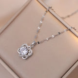 Valentine Heart Jewelry Set Stainless Steel Zircon Wedding Gift