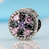 925 Silver Purple Clip Charm Bead for Bracelets