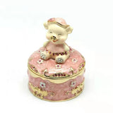 Enamel Pig Jewelry Storage Box for Christmas