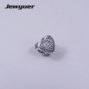 Love Charm 925 Sterling Silver Hearts Charms for Bracelet DIY