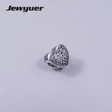Love Charm 925 Sterling Silver Hearts Charms for Bracelet DIY