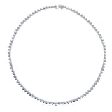 Heart Charm Tennis Chain Necklace for Women