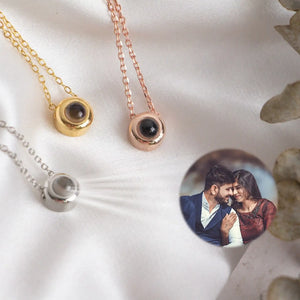Personalized Pet Photo Projection Necklace - Family Love Anniversary