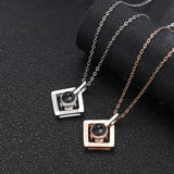 Heart Projection Necklace Birthday Lover Family Memory Gift