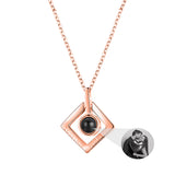 Heart Projection Necklace Birthday Lover Family Memory Gift