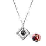 Heart Projection Necklace Birthday Lover Family Memory Gift