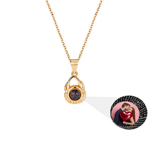 Photo Projection Necklace Family Memory Gift