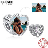 Pink CZ Tree of Life Bead 925 Sterling Silver Photo Charm for Bracelet