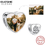 925 Sterling Silver Photo Customize Charm Bracelet DIY Jewelry