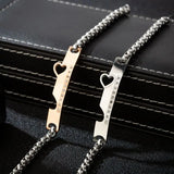 Stainless Steel Couple Bracelet Gift for Men and Women