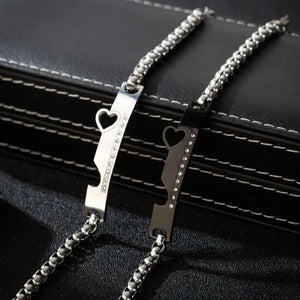 Stainless Steel Couple Bracelet Gift for Men and Women
