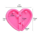 Heart Pendant Resin Casting Mold Puzzle Love Mold