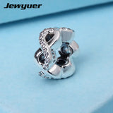 Infinite Love Space 925 Sterling Silver Charm Bracelet DIY SP044