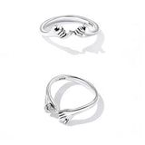 925 Sterling Silver Hand in Hand Bracelet for Women