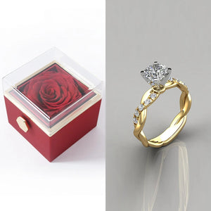 Preserved Flower Ring Box Pendant Women's