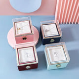Preserved Flower Ring Box Pendant Women's