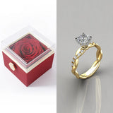 Preserved Flower Ring Box Pendant Women's