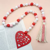 DIY Painted Tassel Wooden Beaded Jewelry Accessories