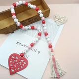 DIY Painted Tassel Wooden Beaded Jewelry Accessories