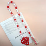 DIY Painted Tassel Wooden Beaded Jewelry Accessories