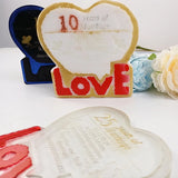 Heart Shape Resin Mold for DIY Table Decor
