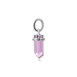 Pink Amulet Pendant Sterling Silver Jewelry for Bracelet & Necklace DIY