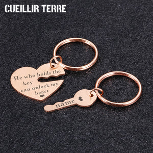 Love Keychain Customizable Name A Pair Of Keychains For Couples