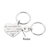 Love Keychain Customizable Name A Pair Of Keychains For Couples