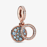 Roses Pendant 925 Silver Love Charm Bead Fit Bracelet Women Jewelry
