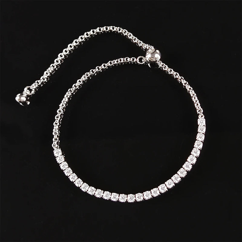 Rose Silver Bracelet & Bangles for Women Wedding Anniversary