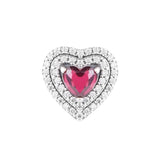 Sparkling Heart Charm Crystal 925 Silver DIY Kit for Bracelets & Necklaces