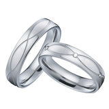 Lover's Alliance Wedding Rings 5mm Couple Ring Set