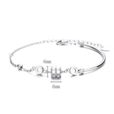 Valentines Bracelet 925 Silver Rose Jewelry Accessory