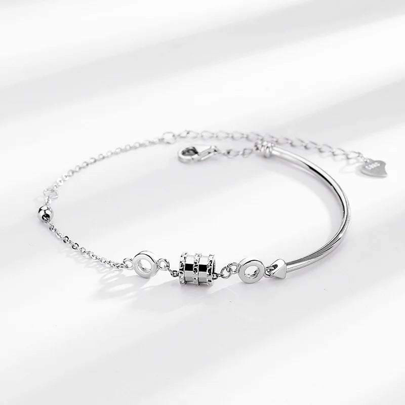 Valentines Bracelet 925 Silver Rose Jewelry Accessory