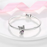 925 Silver Forever Love Charms for Bracelet Necklace - Women's Jewelry Gift