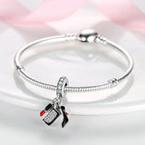 925 Silver Forever Love Charms for Bracelet Necklace - Women's Jewelry Gift